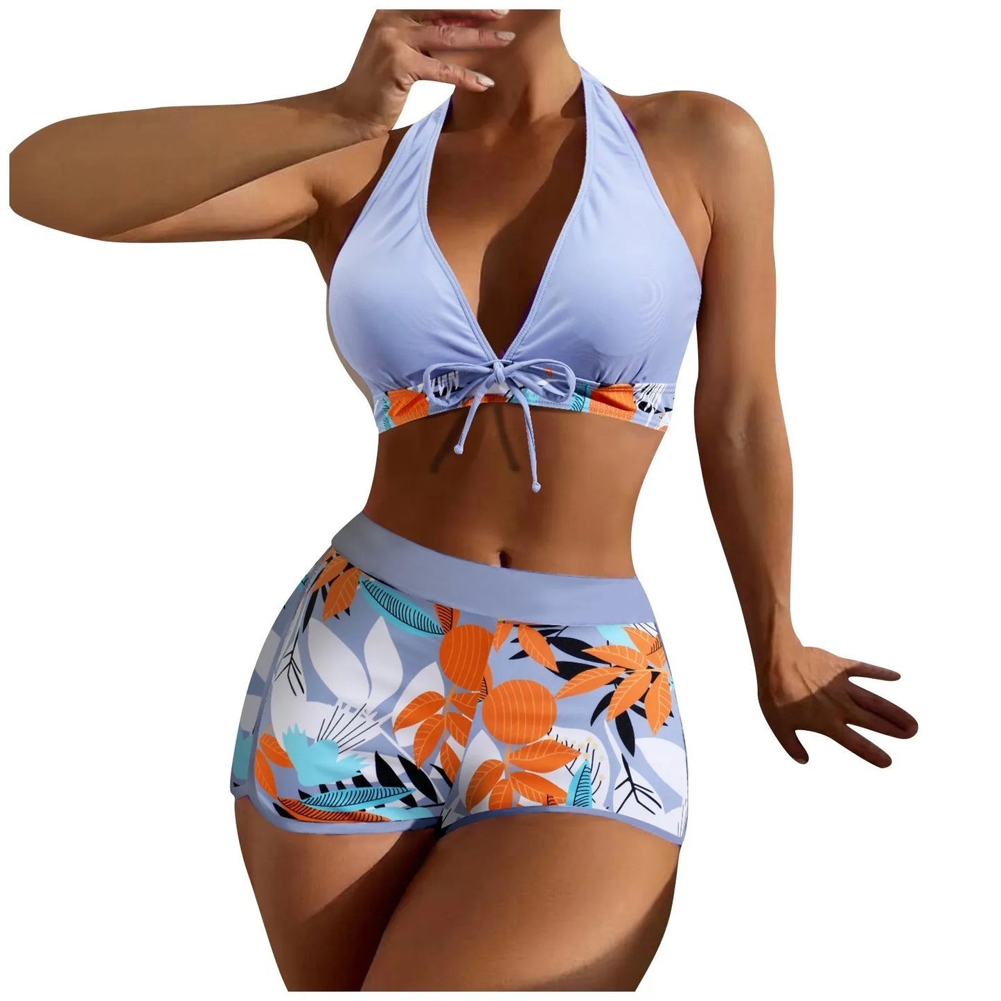 Shorts Bikinis Set  High Waist Swimsuit Women S