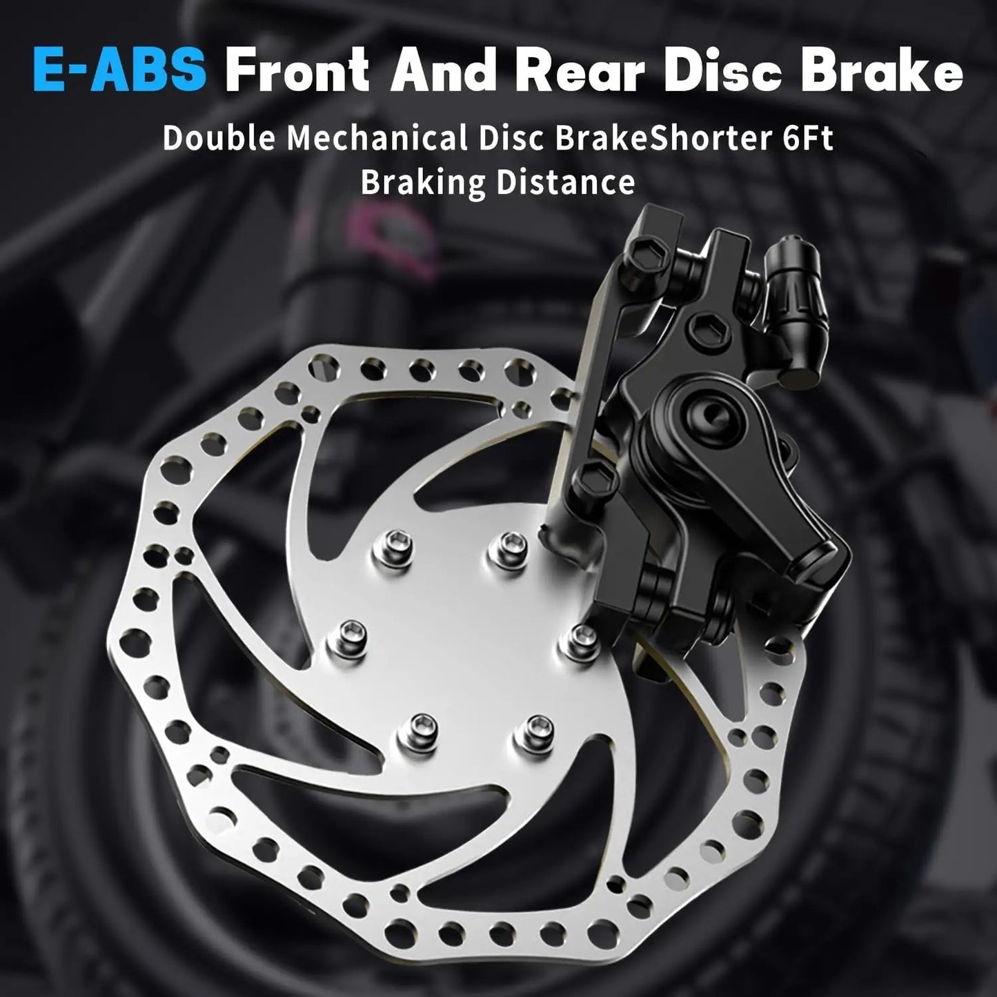 Folding electric scooter with trunk, 500W motor (peak 650W), 48V15AH, 20MPH, 24-32mile range,