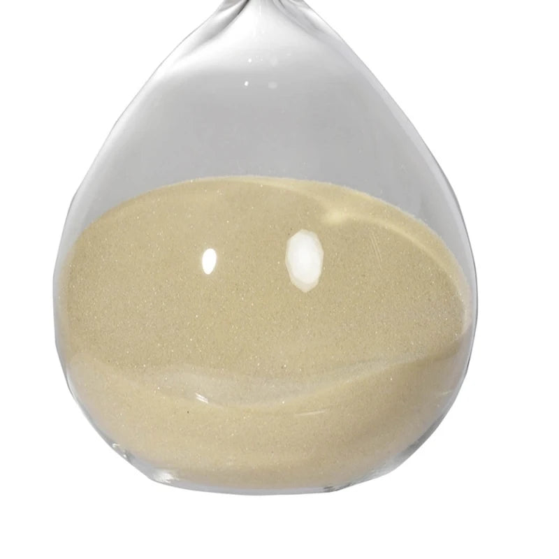 8"    30-Minute Hourglass (Bisque Sand) Home Decor Office Desk   Mantel Timing Decorative Accent Ideal Gift