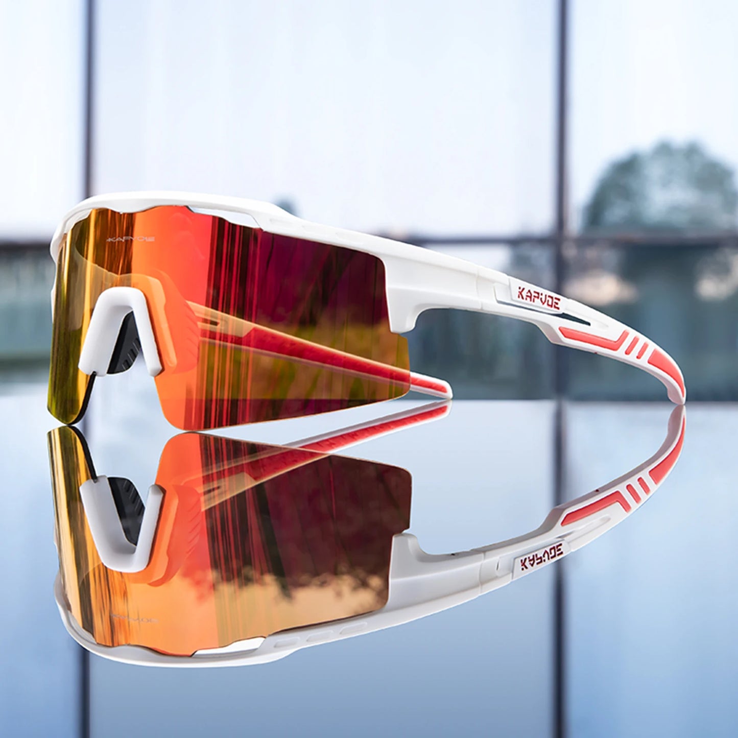 Cycling Sunglasses UV400 Cycling Glasses Polarized Built-in Myopia Frame
