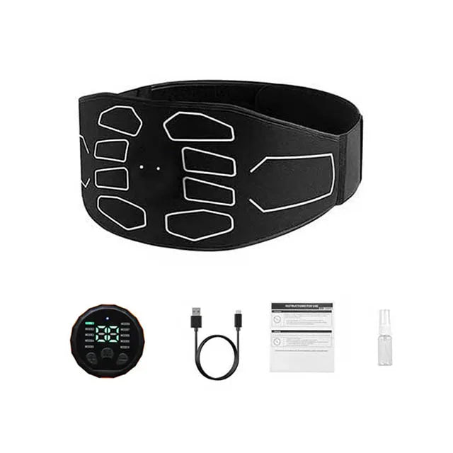 Abdominal Trainer Belt Muscle Stimulator Toner Waist Belly Workout Massager